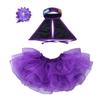 Agoky Kids Girls Sequins Ballet Dance Dress Stage Performance Dancewear Outfit Tutu Skirt Purple 10-12 view 4