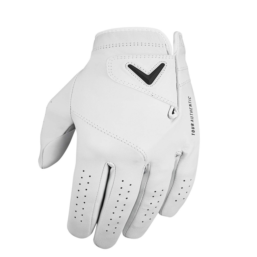 Callaway Golf Tour Authentic Glove (Worn on Right Hand, Ladies, Medium, White 2019)