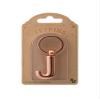 IF Metal Letter Keyring Personalised Alphabet Letters - Rose Gold - J view 1