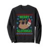 Sloth Christmas Sweatshirt Women Men Merry Slothmas Funny view 1