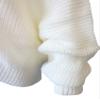 GOLDSTITCH Women's Off Shoulder Batwing Sleeve Loose Oversized Pullover Sweater Knit Jumper Ivory view 4