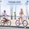 Schwinn Mikko Beach Cruiser Bike for Adult, Single Speed, Coaster Brake, 26-Inch Wheels, 17-Inch Steel Frame, Full Front & Rear Fenders, Classic Handlebar, Purple view 2