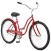 Schwinn Mikko Beach Cruiser Bike for Adult, Single Speed, Coaster Brake, 26-Inch Wheels, 17-Inch Steel Frame, Full Front & Rear Fenders, Classic Handlebar, Red view 1