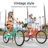 Schwinn Mikko Beach Cruiser Bike for Adult, Single Speed, Coaster Brake, 26-Inch Wheels, 17-Inch Steel Frame, Full Front & Rear Fenders, Classic Handlebar, Red view 2