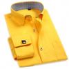 Lakke French Cufflinks Men Dress Shirts Solid Business Wedding Men's Clothing Man Casual Shirt Autumn Outwear FS21 Asian XXXL Label 43 view 1