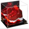 Better Display Cases Acrylic Basketball Shoe Pair Display Case with Gold Risers and Mirror (A082-GR) view 1