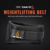 Fire Team Fit Weightlifting Belt, Weight Belt, Weight Lifting Belt for Men and Women, 6 Inch, Back Support for Lifting, Squat and Deadlifting Workout Belt (Black, 43" - 49" Around Navel, X-Large) view 2