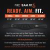Fire Team Fit Weightlifting Belt, Weight Belt, Weight Lifting Belt for Men and Women, 6 Inch, Back Support for Lifting, Squat and Deadlifting Workout Belt (Black, 43" - 49" Around Navel, X-Large) view 3