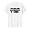 I would rather be Hiking with my dog Men's Women's t-shirt view 1