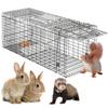 HomGarden Live Animal Cage Trap 32'' Steel Humane Release Rodent Cage for Rabbits, Stray Cat, Squirrel, Raccoon, Mole, Gopher, Chicken, Opossum, Skunk, Chipmunks, Groundhog Squire view 1