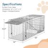 HomGarden Live Animal Cage Trap 32'' Steel Humane Release Rodent Cage for Rabbits, Stray Cat, Squirrel, Raccoon, Mole, Gopher, Chicken, Opossum, Skunk, Chipmunks, Groundhog Squire view 3
