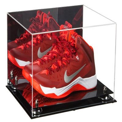 Better Display Cases Versatile Acrylic Display Case - Large Rectangle Box with Mirror and Silver Risers 15" x 12" x 9" (A082-SR)