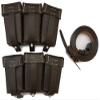 WARCRAFT EXPORTS WWII German K98 Triple Ammo Leather Pouch Set (Repro) - (Free K98 Sling) (DARK BROWN) view 1
