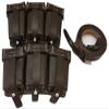 WARCRAFT EXPORTS WWII German K98 Triple Ammo Leather Pouch Set (Repro) - (Free K98 Sling) (DARK BROWN) view 2