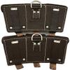 WARCRAFT EXPORTS WWII German K98 Triple Ammo Leather Pouch Set (Repro) - (Free K98 Sling) (DARK BROWN) view 4