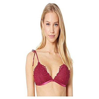 Free People Mila Bralette Red Berry LG (Women's 12)