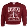 ALLNTRENDS Adult Sweatshirt Festivus Anti Christmas Secular Holiday Complain Top (XL, Maroon)