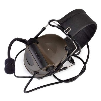The Mercenary Company Closed-Ear Electronic Hearing Protection Earmuffs & Communication Headset (Green)