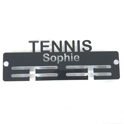 Super Cool Creation Personalised"Tennis" Medal Hanger - Purple