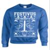 ALLNTRENDS Adult Sweatshirt Festivus Anti Christmas Secular Holiday Complain Top (XL, Royal Blue) view 1