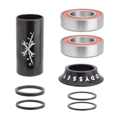 Odyssey 22Mm Mid Bottom Brackets - Mid - 22Mm - Alloy - Press Fit - 41Mm - Blac