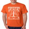 ALLNTRENDS Men's T Shirt Festivus Anti Christmas Secular Holiday Funny Complain (S, Orange) view 1