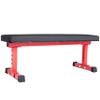 REP Fitness Flat Weight Bench, FB-3000, Heavy Duty Workout Bench For Home Gym, Folding Fitness Equipment For Strength Training, Adjustable Utility Platform For Dumbbells, Barbell, Red view 1