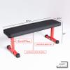 REP Fitness Flat Weight Bench, FB-3000, Heavy Duty Workout Bench For Home Gym, Folding Fitness Equipment For Strength Training, Adjustable Utility Platform For Dumbbells, Barbell, Red view 4
