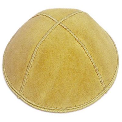 A1 Skullcap Suede Fabric Kippot Single or Bulk Kippah Optional Custom Imprinting Inside for Your Speacial Event  Gold
