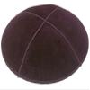 A1 Skullcap Suede Fabric Kippot Single or Bulk Kippah Optional Custom Imprinting Inside for Your Speacial Event  Brown view 1