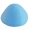 A1 Skullcap Suede Fabric Kippot Single or Bulk Kippah Optional Custom Imprinting Inside for Your Speacial Event  Light Blue view 1