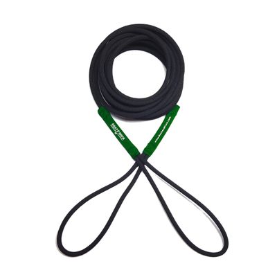 Boat Line Rope Bungee - Heavy Duty Line for Launching, Retrieving, Mooring and Docking (Black/Green, 25 Feet)