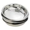 Anbers 18/10 Stainless Round Dinner Plates Dishes, 9.4-INCH Camping Plate, 4 Packs view 1