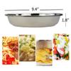 Anbers 18/10 Stainless Round Dinner Plates Dishes, 9.4-INCH Camping Plate, 4 Packs view 2