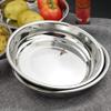 Anbers 18/10 Stainless Round Dinner Plates Dishes, 9.4-INCH Camping Plate, 4 Packs view 4