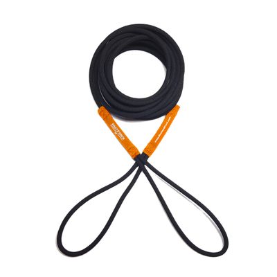 Boat Line Rope Bungee - Heavy Duty Line for Launching, Retrieving, Mooring and Docking (Black/Orange, 25 Feet)