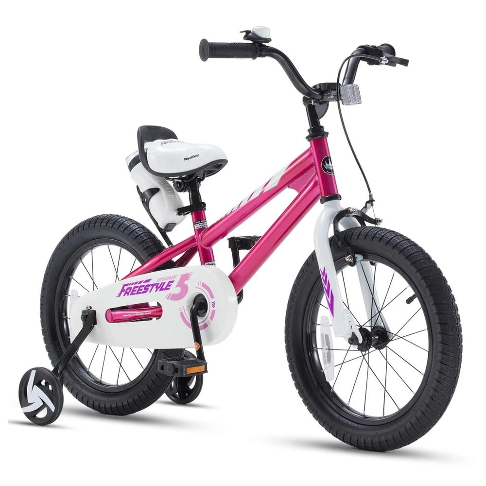 RoyalBaby (Fuchsia, 14 Inch with Training Wheels