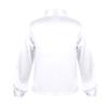 FEESHOW Kids Big Boys Shiny Sequined Shirt Vest Waistcoat Jacket for Wedding Prom Dance Performance Costume White 7-8 view 2