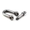 M4 D Ring Shackle Boat Anchor Shackle 304 Stainless Steel Chain Shackle Screw Pin D Shackle Pack of 15 view 2