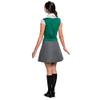 Disguise Slytherin Dress Skirt, Official Wizarding World Costume Dress with Collar and Tie, Woman's Size Small (4-6) view 2