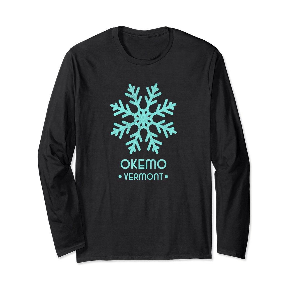 Okemo Vermont Skiing T-Shirt Long Sleeve Ski Tee