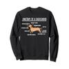 Anatomy Of A Dachshund Sweatshirt - Cute Funny Dog Puppy view 1