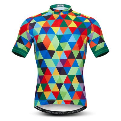 Men's Cycling Jersey Short Sleeve Road Bike Biking Shirt Top Bicycle Cycle Clothes Green Size L