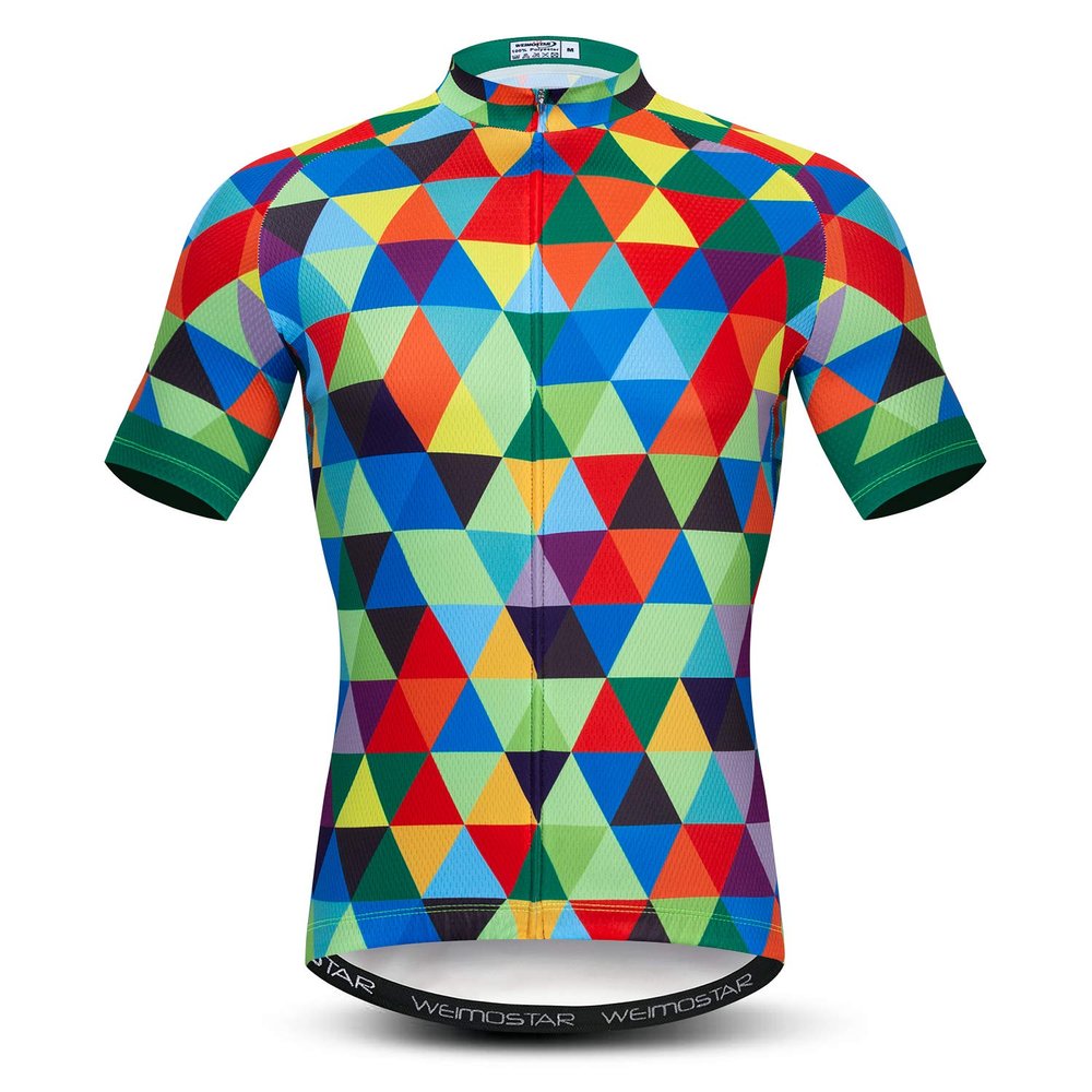 Men's Cycling Jersey Short Sleeve Road Bike Biking Shirt Top Bicycle Cycle Clothes Green Size L