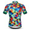 Men's Cycling Jersey Short Sleeve Road Bike Biking Shirt Top Bicycle Cycle Clothes Green Size L view 1