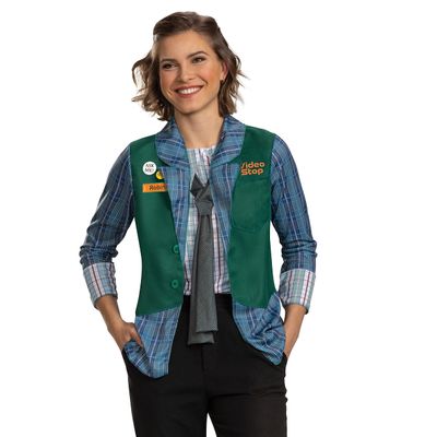 Disguise Robin Video Stop Costume, Official Adult Stranger Things Halloween Costume Top, Women's Size Small (4-6)