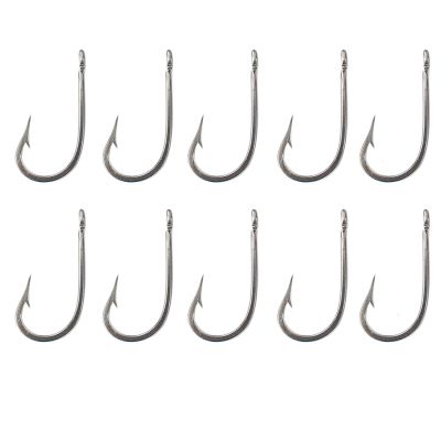 10pcs 7691S Big Game Southern Tuna Stainless Steel Hook Size 7/0 Fish WOW!