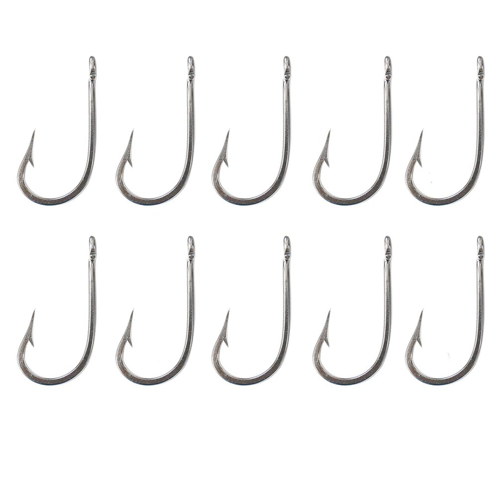 10pcs 7691S Big Game Southern Tuna Stainless Steel Hook Size 7/0 Fish WOW!