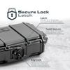 Seahorse 56 OEM Portable Waterproof Dry Box Hard Protective Micro Case - Mil Spec/USA Made / IP67 Waterproof/Lockable/Airtight/Smell Proof - for Hand Tools, Ammo Boxes, Stash Box view 4