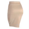 Lock and Love LL WB700 Womens Scuba Midi Skirt XXXL Khaki view 2